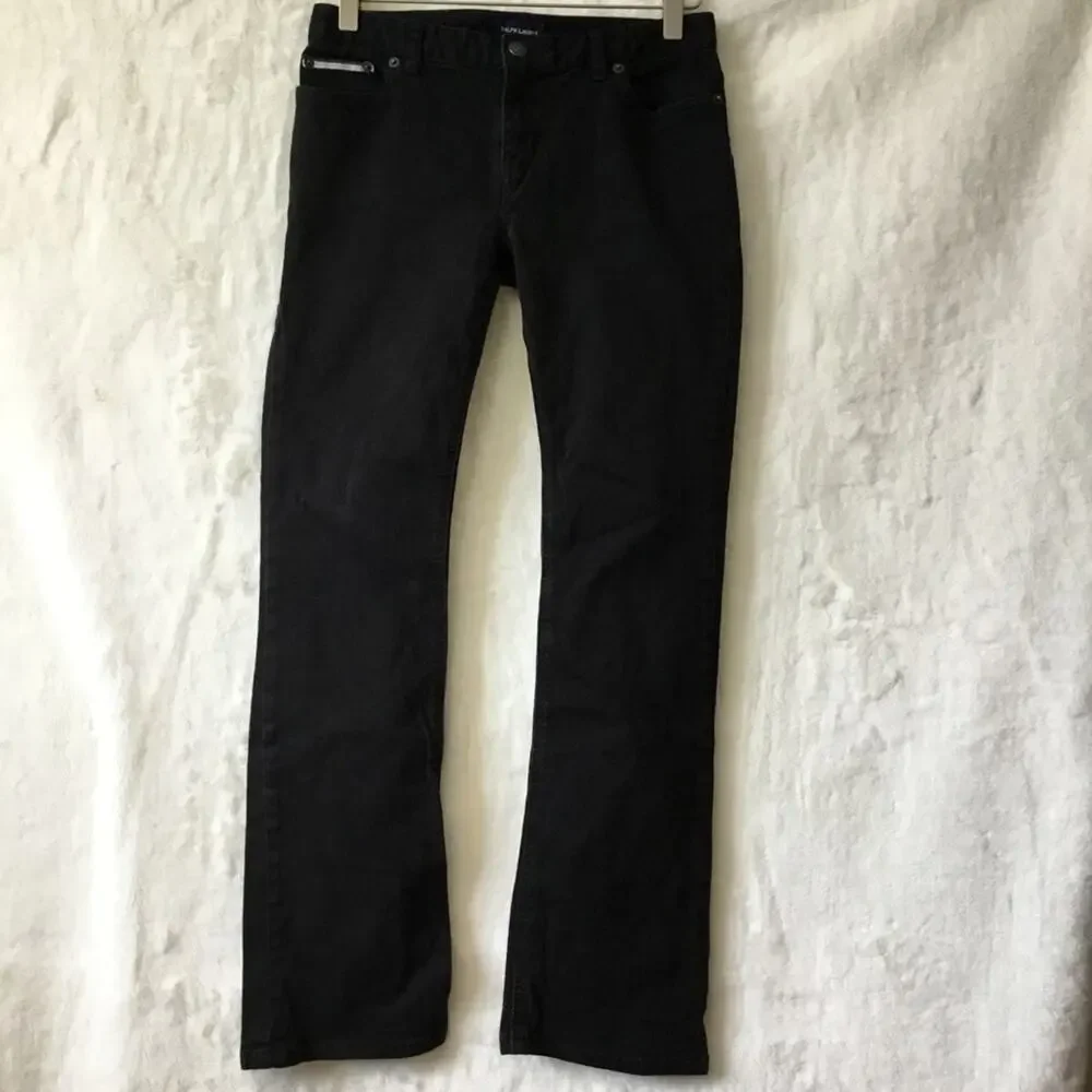 Ralph Lauren Girl Black Straight Leg Jeans